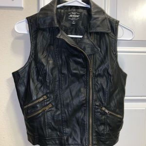 Leather vest